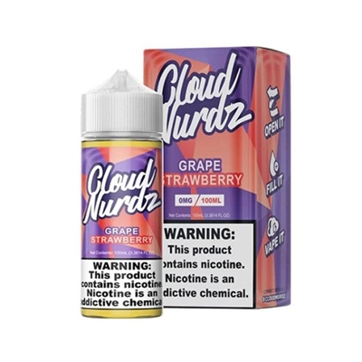 Grape Strawberry by Cloud Nurdz E-Liquid - 100ml $10.99 -Ejuice Connect online vape shop