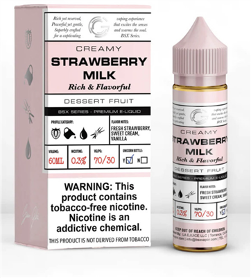 Glas Strawberry Milk 60ml E-Juice $9.99