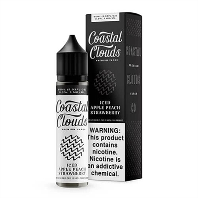 Iced Apple Peach Strawberry - Coastal Clouds Sweets - 60mL $10.99 -Ejuice Connect online vape shop