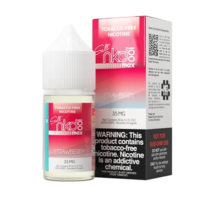 NKD 100 MAX Strawberry Ice Salt TFN 30ml $10.99