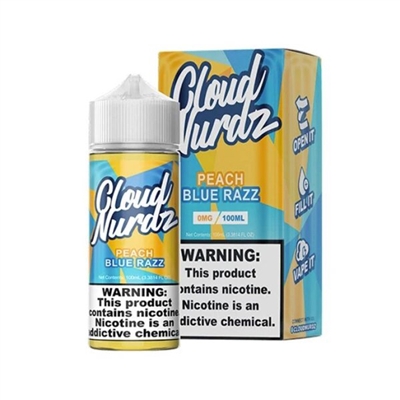 Peach Blue Razz by Cloud Nurdz E-Liquid - 100ml $11.99 -Ejuice Connect online vape shop