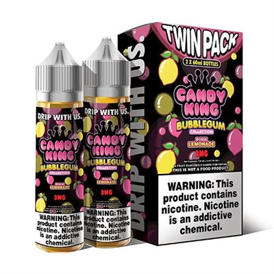 Pink Lemonade Bubblegum Collection - Candy King (2x60ml) $14.99 -Ejuice Connect online vape shop