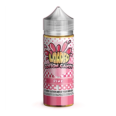 PINK by Loaded Cotton Candy Vape Juice 120mL $10.99 -Ejuice Connect online vape shop