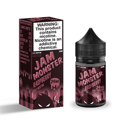 Jam Monster Raspberry Salt Nicotine 30ml E Liquid $11.99 -Ejuice Connect online vape shop