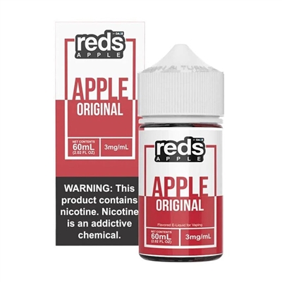 REDS Apple Juice by 7 Daze E Liquid - 60mL Apple Juice Vape $10.99 -Ejuice Connect online vape shop