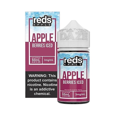 ICED REDS Berries Apple Juice by 7 Daze - 60mL Grape Apple Juice Vape $10.49 -Ejuice Connect online vape shop