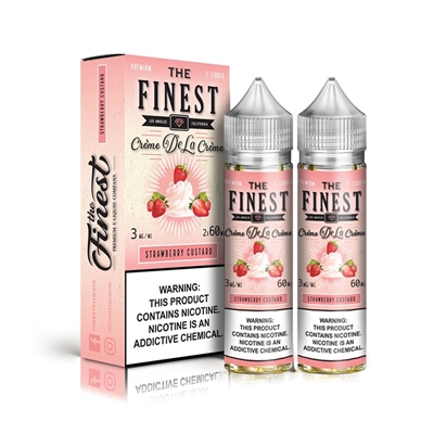 The Finest Creme De La Creme Strawberry Custard- 120mL - $12.99 -Ejuice Connect online vape shop