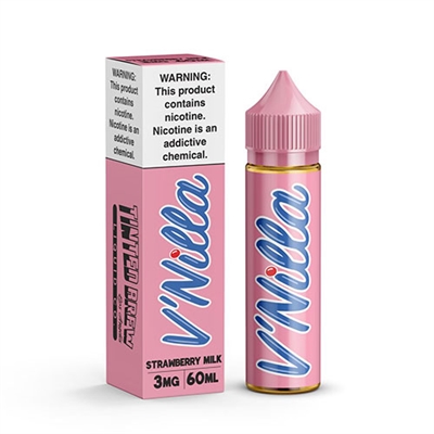 V'Nilla Strawberry Milk by Tinted Brew Liquid Co 60mL $7.99 -Ejuice Connect online vape shop