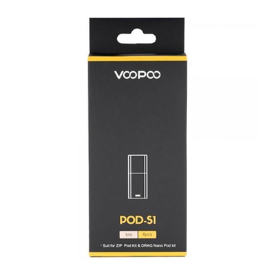 VooPoo Pod S1 Replacement Pod Cartridges - 4 PK - $9.99 - Ejuice Connect online vape shop