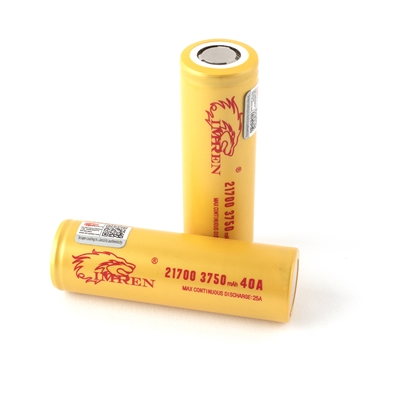 Imren IMR 21700 (3750mAh) 40A 3.7v - pk $19.99