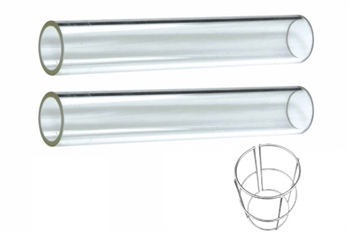 Pyramid Heater Quartz Glass Tube Replacement (2 Piece)