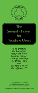 Serenity Prayer for Nicotine Users