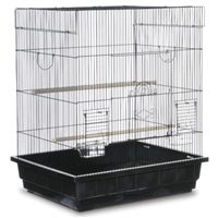 #SP25212B/B Square Roof Cage Keet-Tiel - Black - 25" x 21"