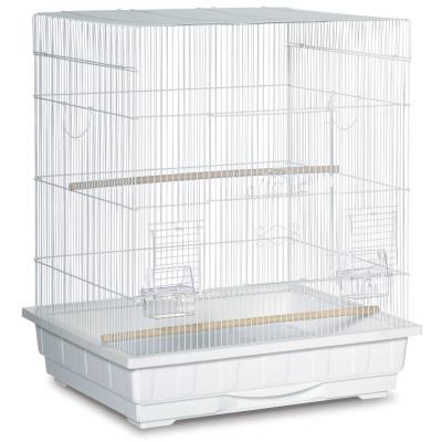 #SP25212W/W Square Roof Cage Keet-Tiel - White - 25" x 21"