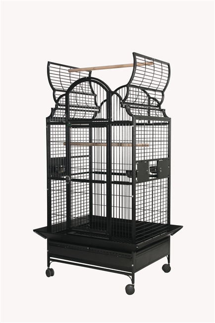 #GC6-3628 Opening Victorian Top Cage - Black - 36" x 28"