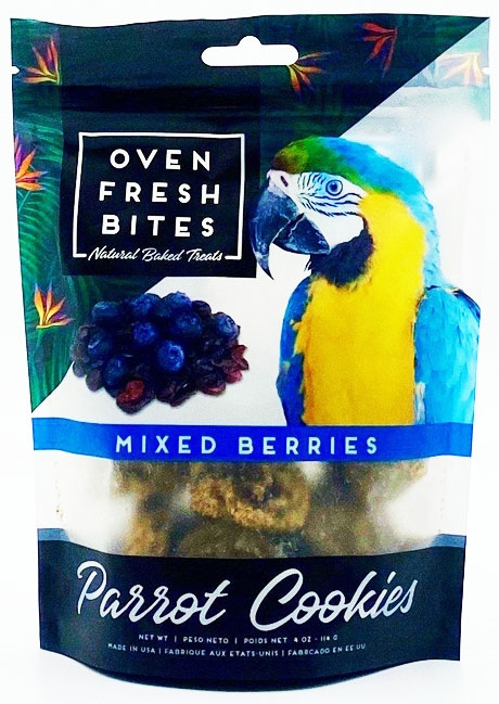 Oven Fresh Bites Parrot Cookies - Mixed Berries - 4oz