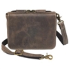 Distressed Buffalo Leather Cross Body Organizer