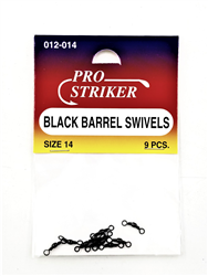 Pro Striker Black Barrel Swivels (B-56)
