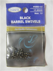 Tournament Choice Black Barrel Swivels (T2-40)