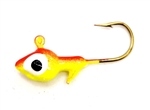 Double Eyed Painted Minnow Head Jigs Bag of 100