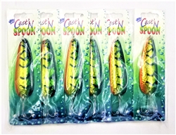 Wahoo Tackle Cast' N Spoon Bag of 6 (F-18-C)