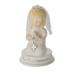 PRAYING BOY OR GIRL FIRST HOLY COMMUNION FIGURINES