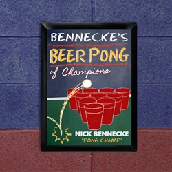 TRADITIONAL BEER PONG PUB SIGN