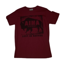 Aina Clothing Men's Bison Eco Friendly Organic Cotton T-Shirt