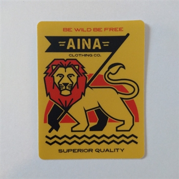 Aina Clothing Lion of Aina Die Cut Sticker