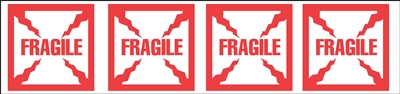 150SP-4 - 1.83 MIL BOPP STOCK PRINTED - Fragile