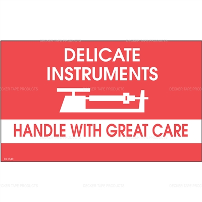 DL1346 <br> DELICATE INSTRUMENTS HANDLE WITH GREAT CARE <br> 6" X 6"