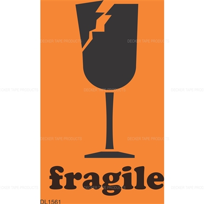 DL1561 <br> FRAGILE <br> 2" X 3"