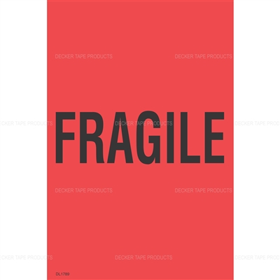 DL1789 <br> FRAGILE <br> 4" X 6"