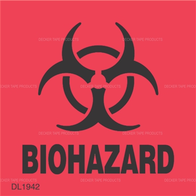 DL1942 <br> BIOHAZARD <br> 2" X 2"