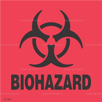 DL1943 <br> BIOHAZARD <br> 4" x 4"