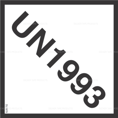 DL1979 <br> UN1993 <br> 4" X 4"