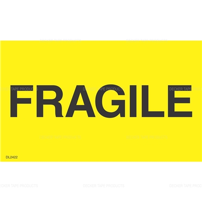 DL2422 <br> FRAGILE <br> 3" X 5"