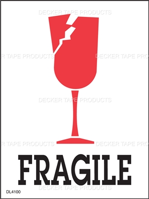 DL4100 <br> FRAGILE <br> 3" X 4"