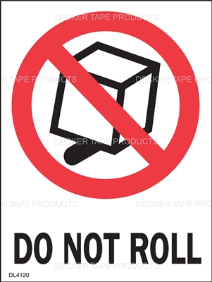 DL4120 <br> DO NOT ROLL <br> 3" X 4"