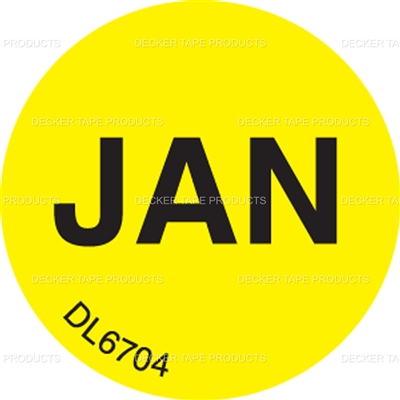 DL6704 <br> MONTHS OF YEAR - JAN <br> 1"