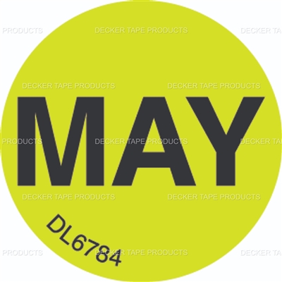 DL6784 <br> MONTHS OF YEAR - MAY <br> 1"