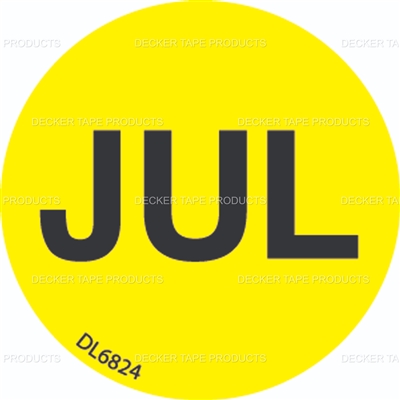 DL6824 <br> MONTHS OF YEAR - JUL  <br> 1"