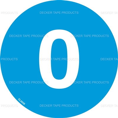 DL6938 <br> CIRCLE LABEL # 0 <br> 4"