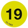 DL7063 <br> CIRCLE LABEL #19 <br> 1"