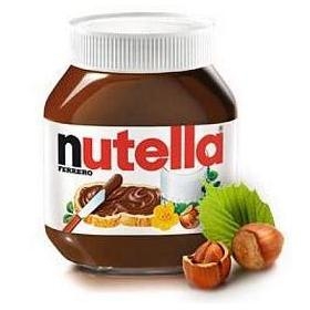 Italian Nutella Ferrero Hazelnut Chocolate Spread - Imported 400gr. Glass Jar