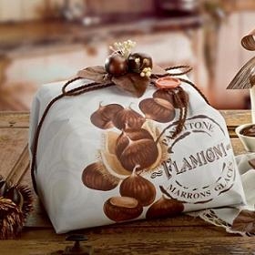 Hand Wrapped Panettone Flamigni with Marron Glaces 2.2lb