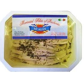 Scalia Marinated Fillets of White Anchovies - Approx. 7oz