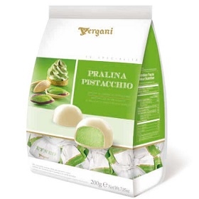 Vergani White Chocolate Praline with Pistachio