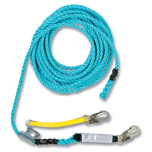 Guardian 01323 <b> 75 foot </b> rope lifeline assembly.