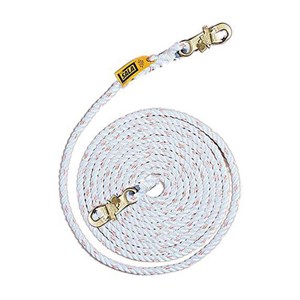 3M DBI/SALA 1202753 5/8 Inch Diameter 30 Foot Vertical Rope LifeLine With Snap Hook At Each End